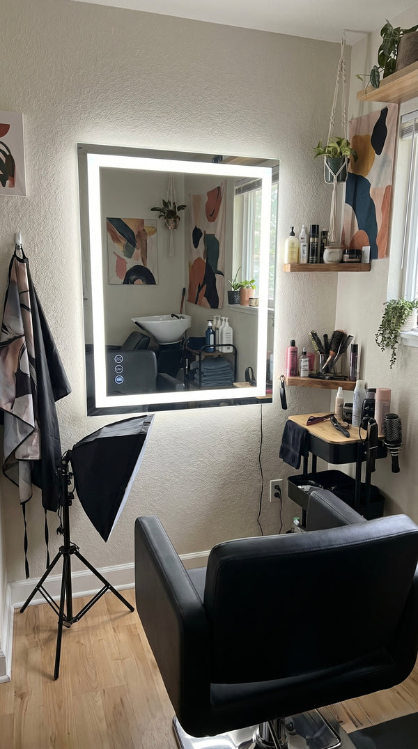 Vista 24×32" Salon Mirror — salon photo 3